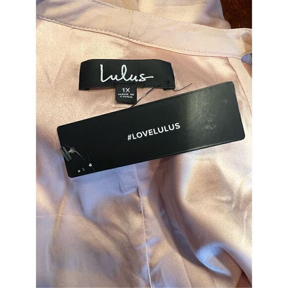 lulus easy listening blush pink cold shoulder wrap maxi dress 1xl wedding party - Picture 6 of 6